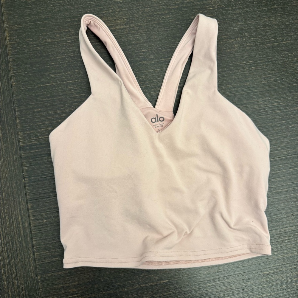 Alo Yoga Airbrush Real Bra Tank - Ballet Pink